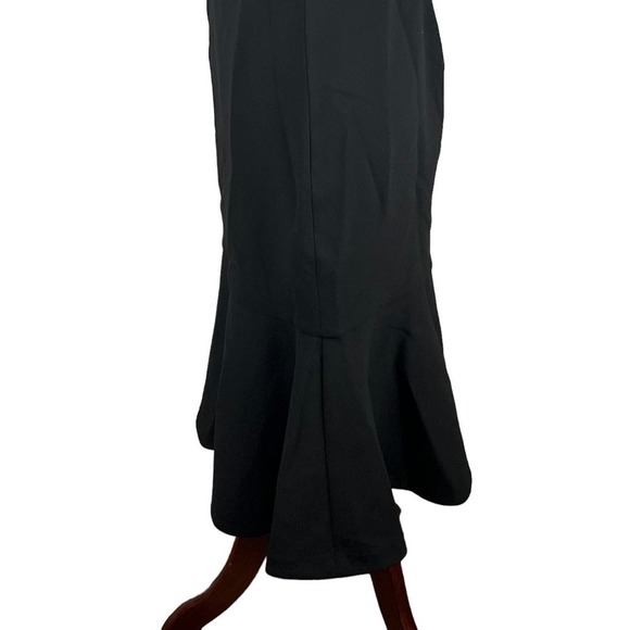 LIKELY PRINA RUCHED FLOUNCE SLEEVELESS MIDI DRESS IN BLACK NWT WOMEN'S SIZE 6 - Picture 8 of 16
